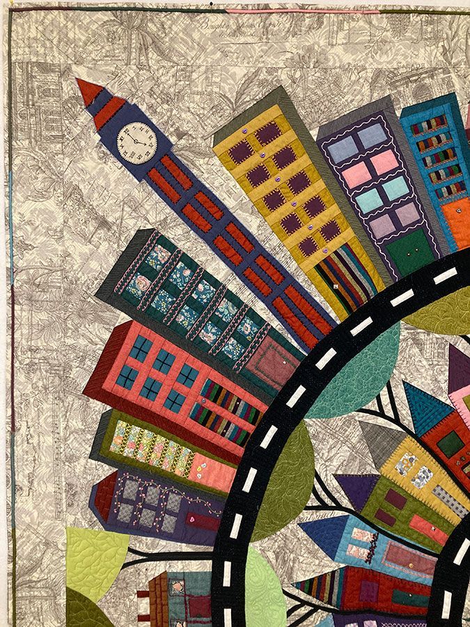 Downtown quilt detail