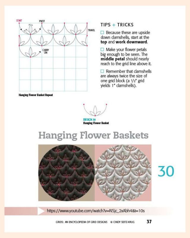 Grids: An Encyclopedia of Grid Designs by Cindy Seitz-Krug Hanging Flower Baskets design
